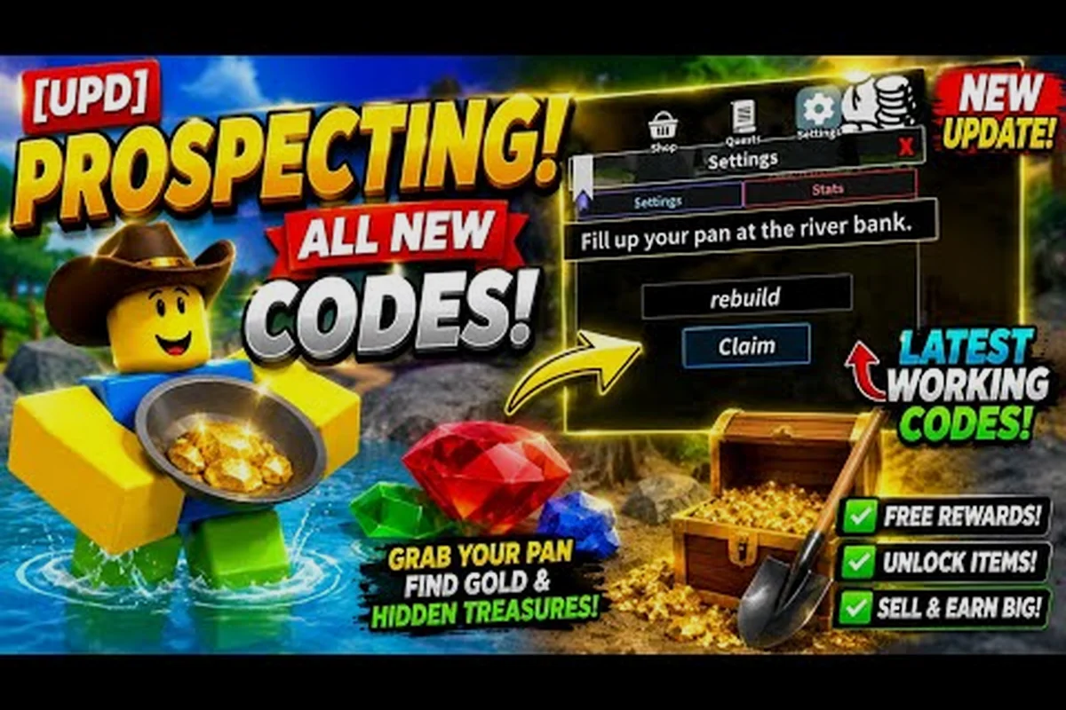 Prospecting How to Redeem Codes: Full Settings Box Walkthrough